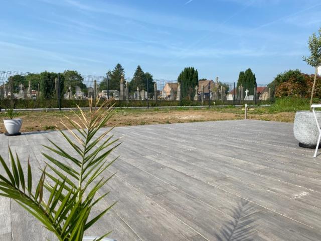 REALISATION D 'UNE TERRASSE EN DALLE CERAMIQUE SECTEUR CAMBRESIS